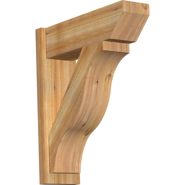 Ekena Millwork Funston Slat Rough Sawn Outlooker, Western Red Cedar, 8"W x 26"D x 30"H OUT08X26X30FST06RWR - main